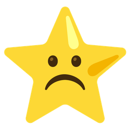 Frowning face and Star