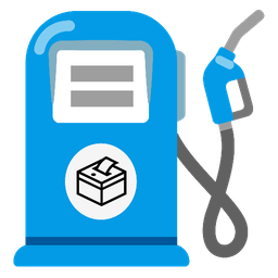 fuel pump and ballot box with ballot