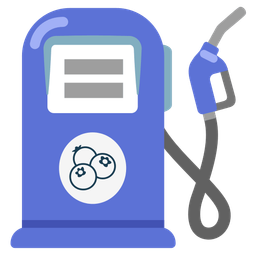 fuel pump and blueberries