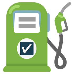 fuel pump and check mark button