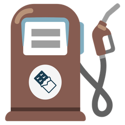 fuel pump and chocolate bar