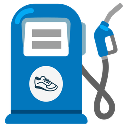 fuel pump and running shoe