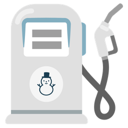 fuel pump and snowman without snow