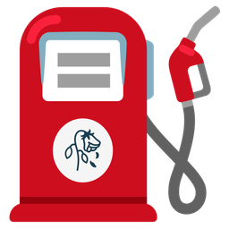 fuel pump and wilted flower