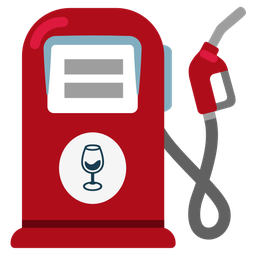 fuel pump and wine glass