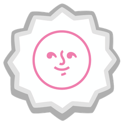 full moon face and fish cake with swirl