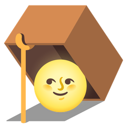 full moon face and mouse trap