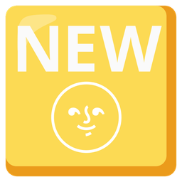 full moon face and NEW button