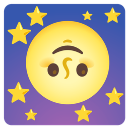 Full moon face and Upside-down face