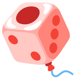 game die and balloon