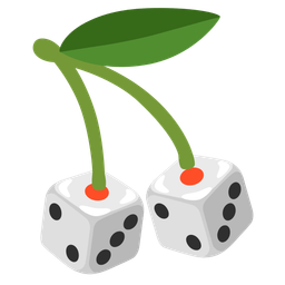 game die and cherries