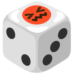 game die and confounded face