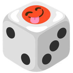 Game die and Face savoring food