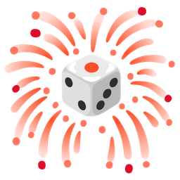 game die and fireworks