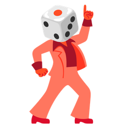 game die and mirror ball