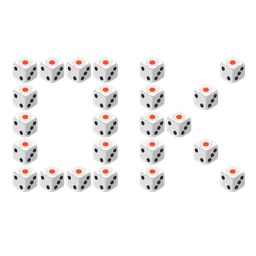 game die and OK button