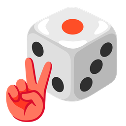 game die and peace symbol