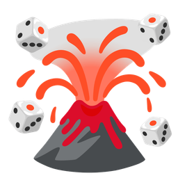 game die and volcano