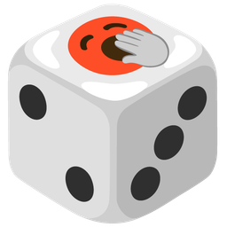 game die and yawning face