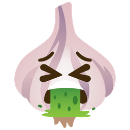 garlic and face vomiting