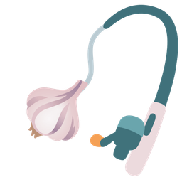 garlic and fishing pole