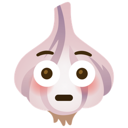 garlic and flushed face