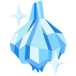garlic and gem stone