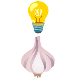 garlic and light bulb