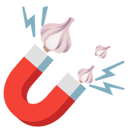 garlic and magnet