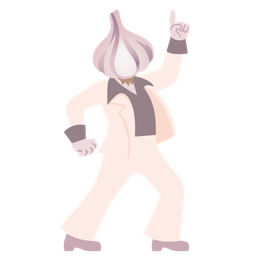 garlic and mirror ball