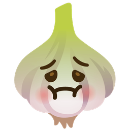 garlic and nauseated face