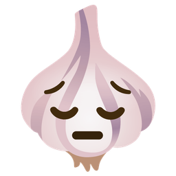 garlic and pensive face