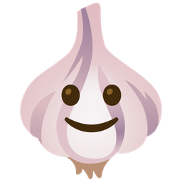 Garlic and Slightly smiling face