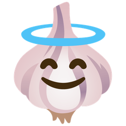 Garlic and Smiling face with halo
