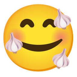 Garlic and Smiling face with hearts