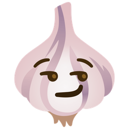 garlic and smirking face