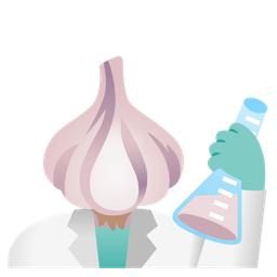 garlic and test tube