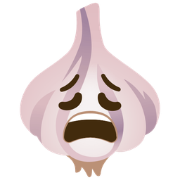 garlic and weary face