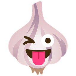 Garlic and Winking face with tongue