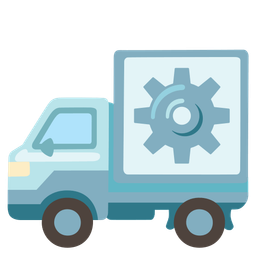 gear and delivery truck