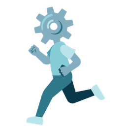 gear and running shoe