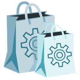 gear and shopping bags