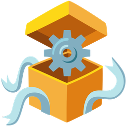 gear and wrapped gift