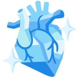 gem stone and anatomical heart