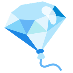 gem stone and balloon