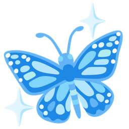 gem stone and butterfly