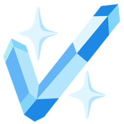 gem stone and check mark button