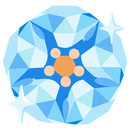 gem stone and cherry blossom