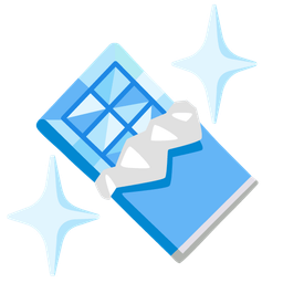 gem stone and chocolate bar