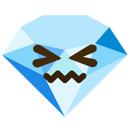 gem stone and confounded face